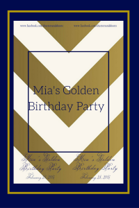 Mia's golden party